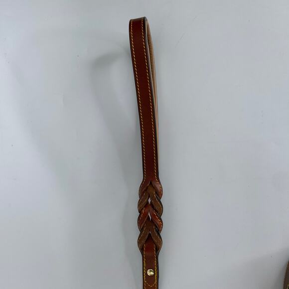 Soft Touch Large Dog brown leather leach 24" with extra long leash - Picture 8 of 16